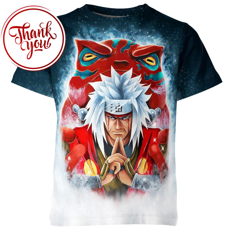 Toad and Jiraiya 3D Print Unisex T-Shirt