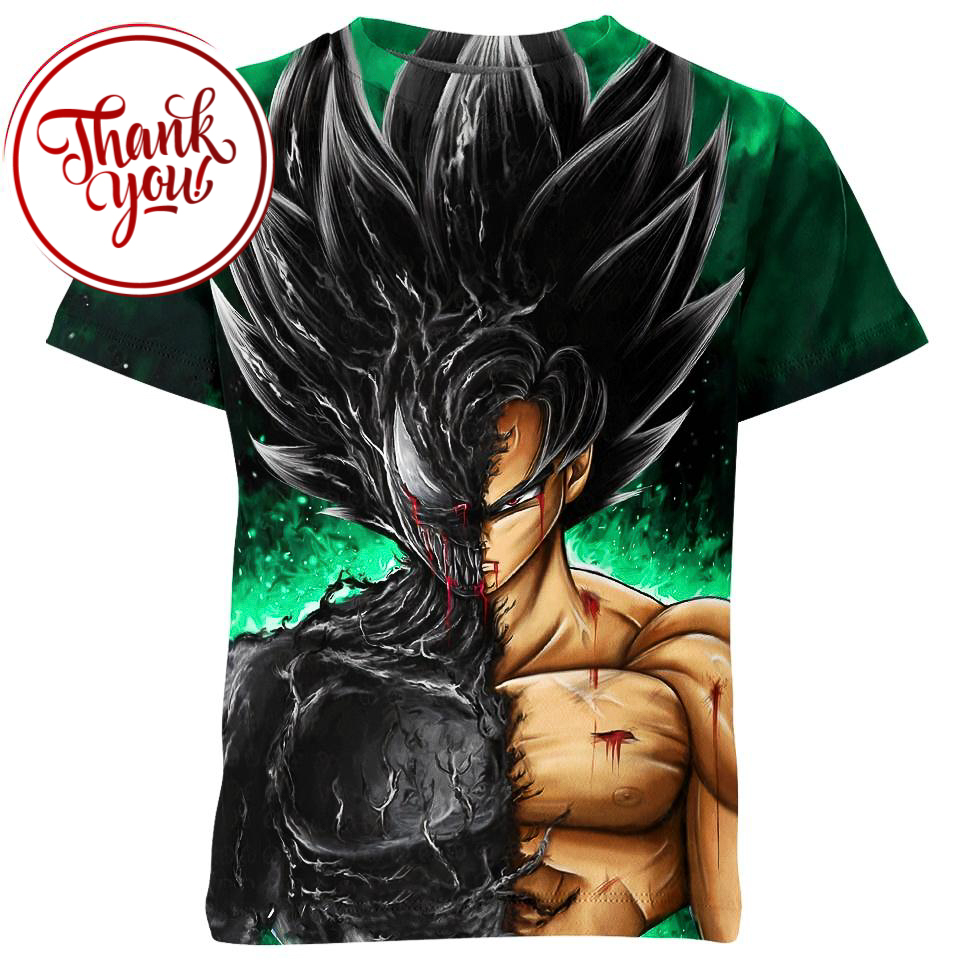 Goku x Venom 3D Print Unisex T-Shirt