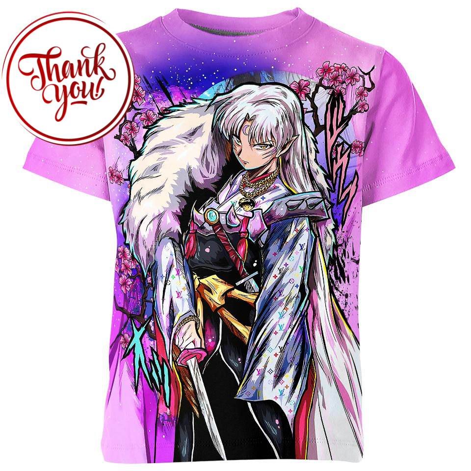 Sesshomaru Flashy - Inuyasha 3D Print Unisex T-Shirt