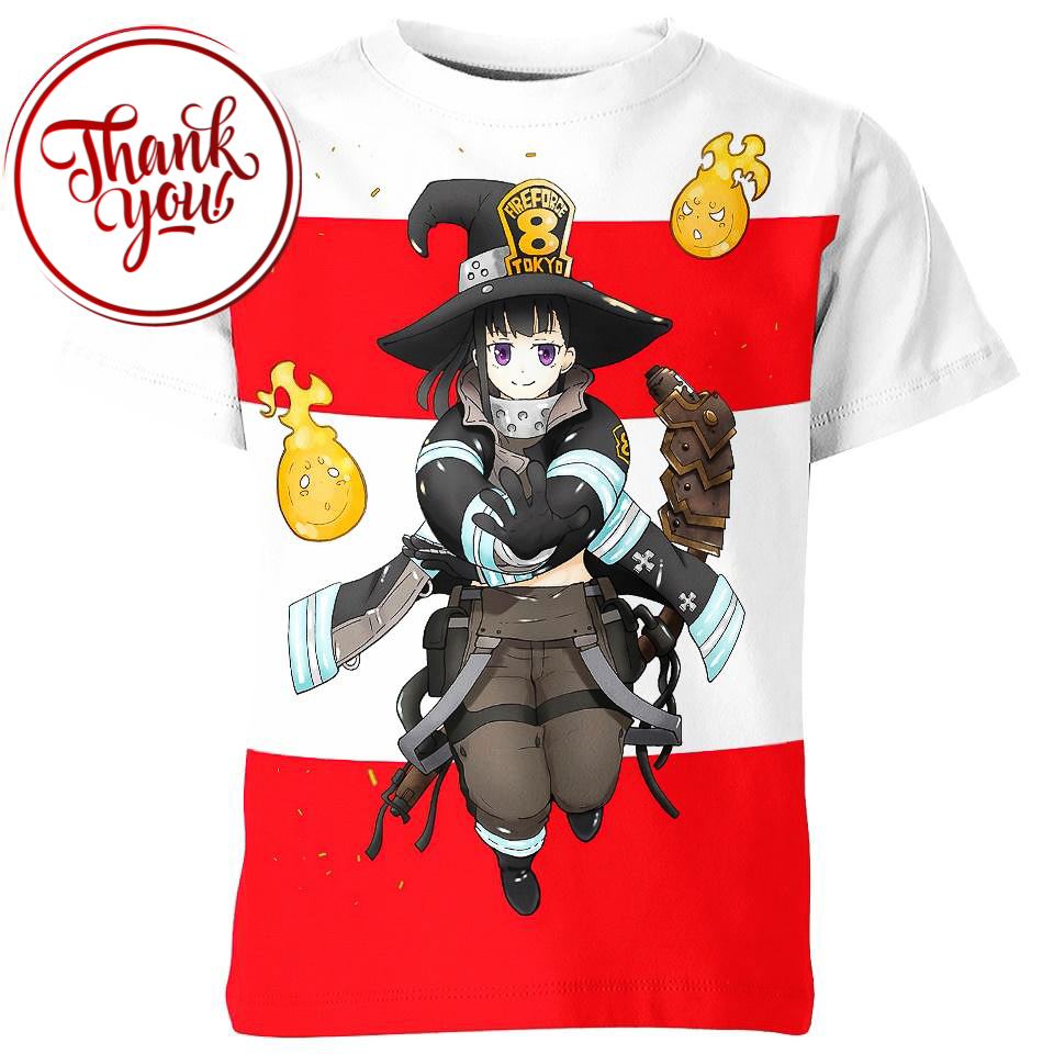 Maki Oze in Fire Force 3D Print Unisex T-Shirt