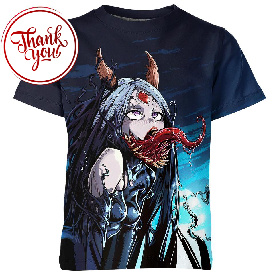 Kaguya Naruto mix Venom 3D Print Unisex T-Shirt