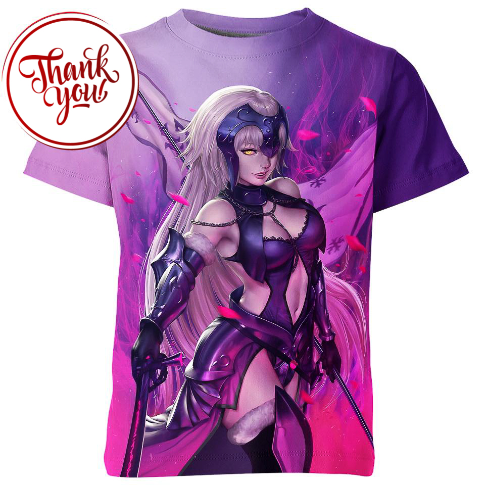 Jeanne DArc Fate Anime 3D Print Unisex T-Shirt