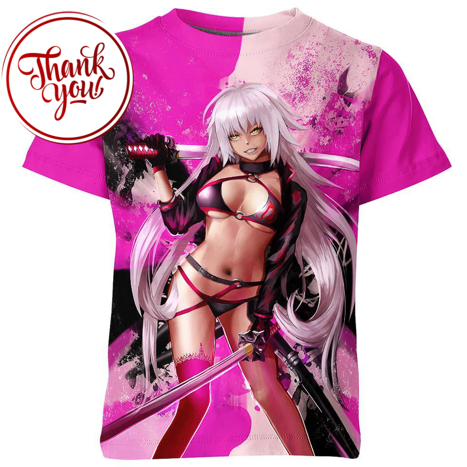 Jeanne d'Arc Alter Fate Anime 3D Print Unisex T-Shirt