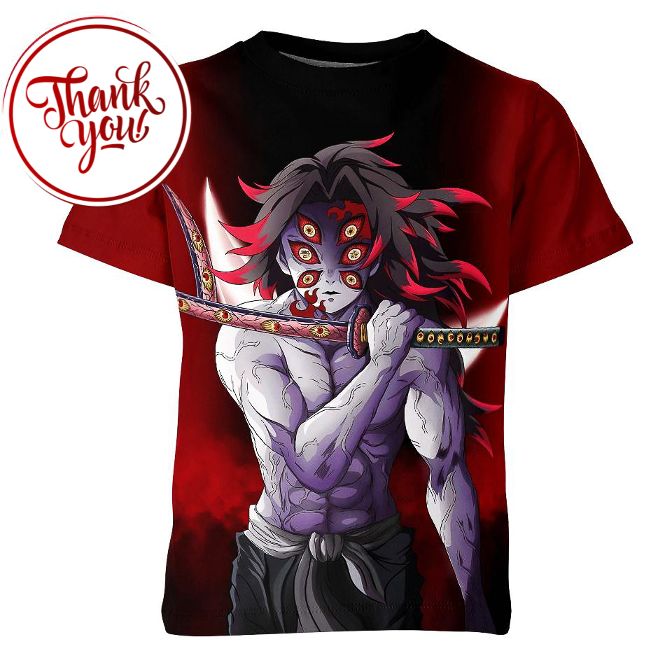 Kokushibo in Demon Slayer 3D Print Unisex T-Shirt