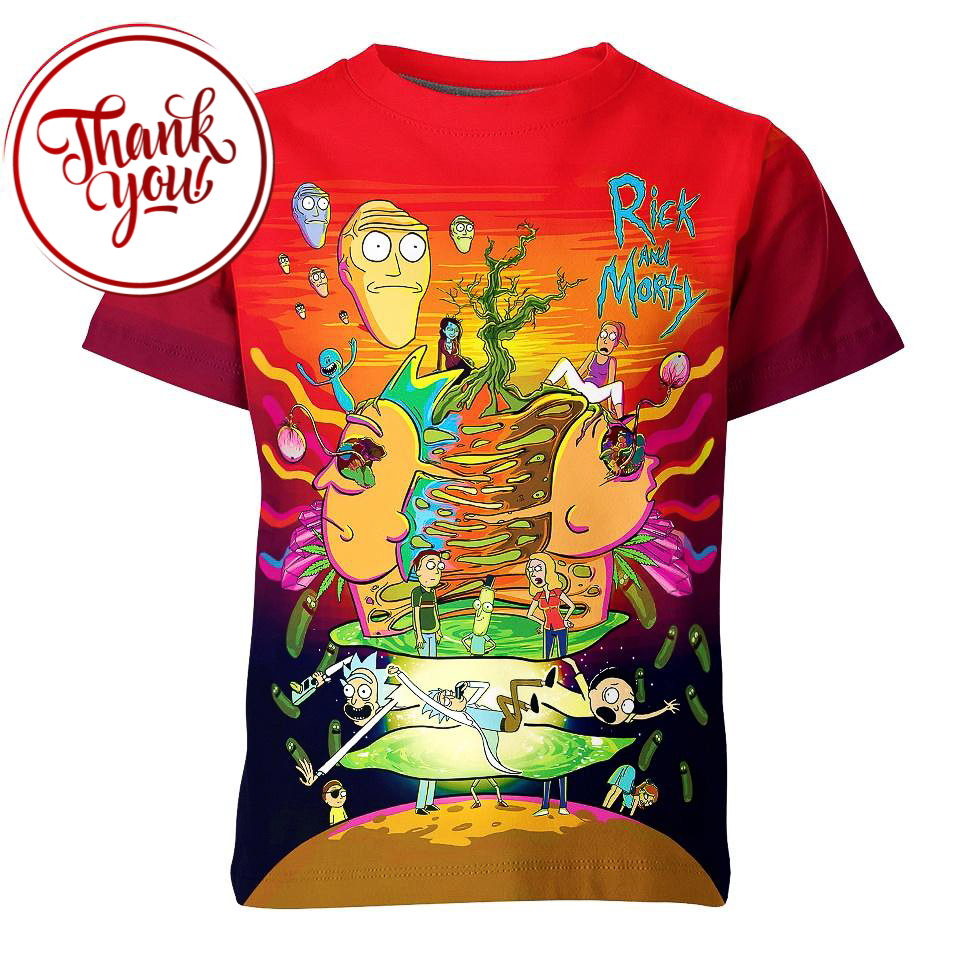 Trippy Rick And Morty 3D Print Unisex T-Shirt