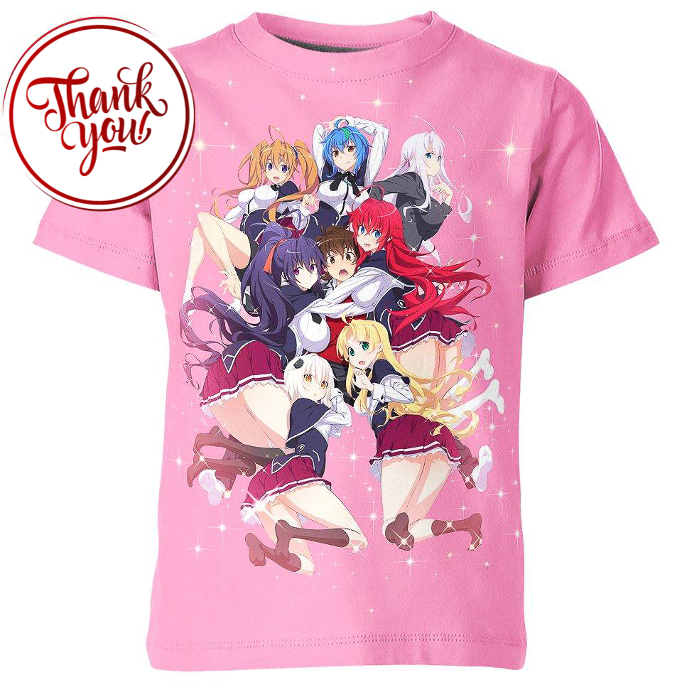 Hero High School DxD 3D Print Unisex T-Shirt