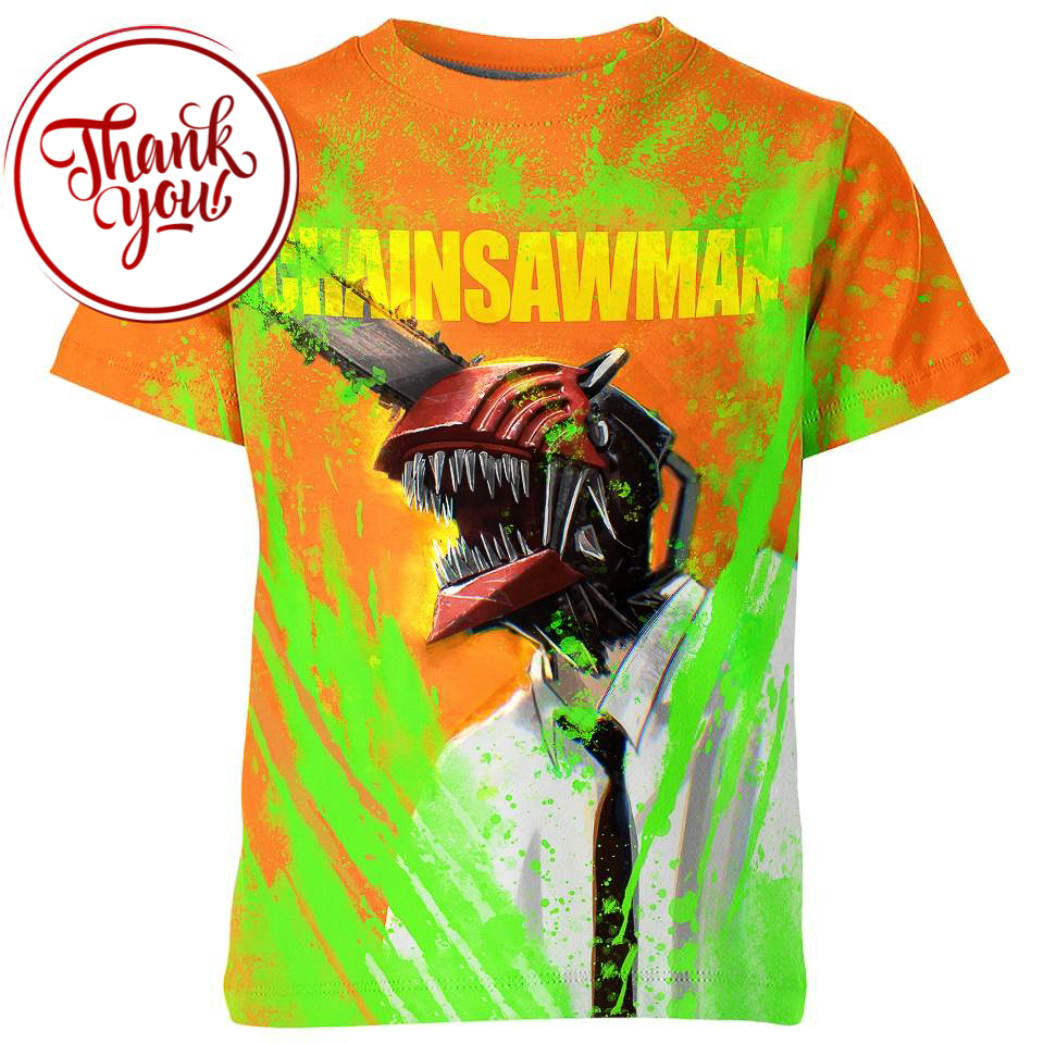Chainsaw Man 3D Print Unisex T-Shirt