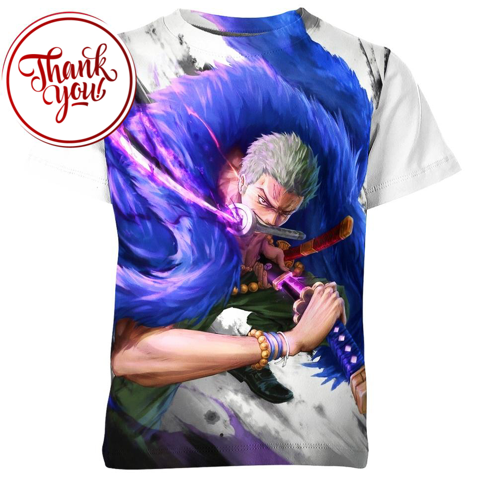 Katana 3 Sword Zoro 3D Print Unisex T-Shirt