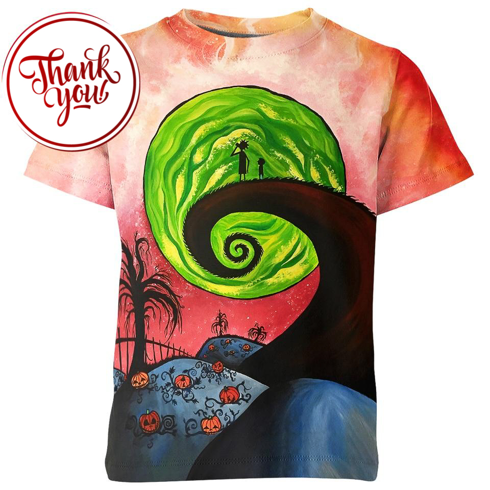 Nightmare Rick And Morty 3D Print Unisex T-Shirt