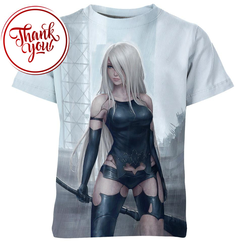Nier Automata A2 Game 3D Print Unisex T-Shirt