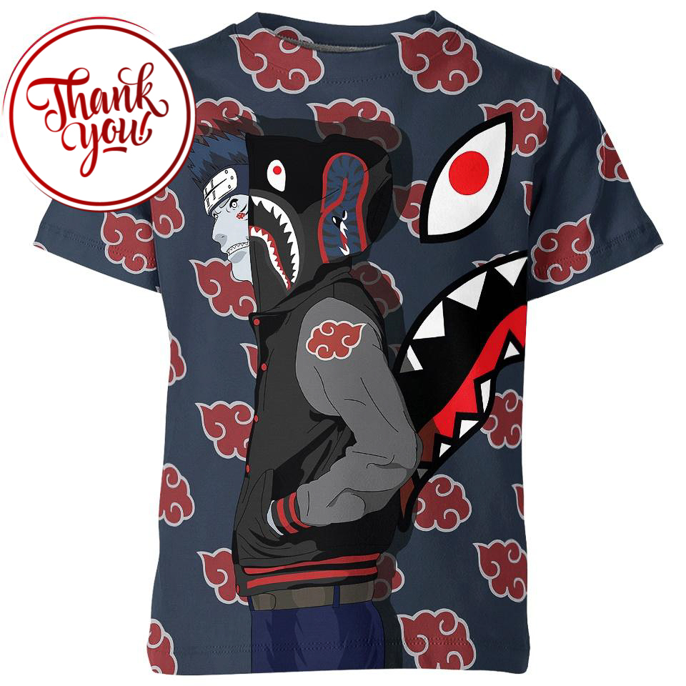 Kisame Hoshigaki Bape 3D Print Unisex T-Shirt