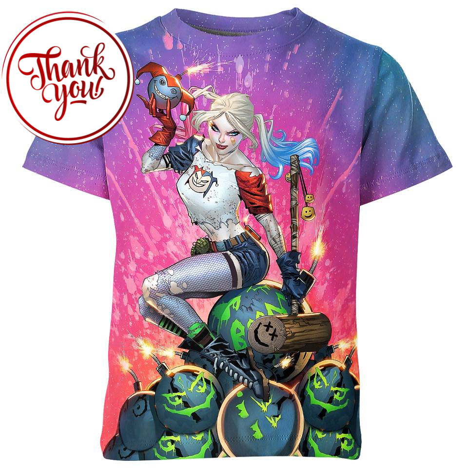Defiance Harley Quinn 3D Print Unisex T-Shirt