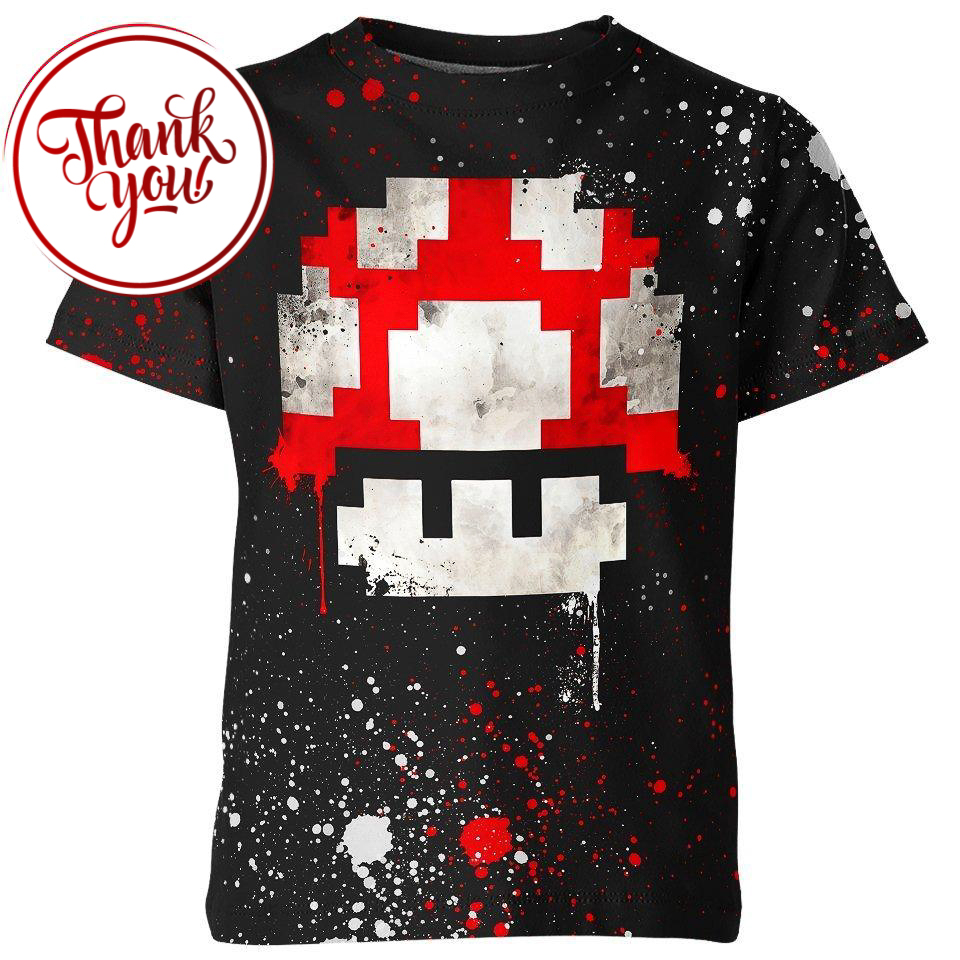 Toad Super Mario 3D Print Unisex T-Shirt