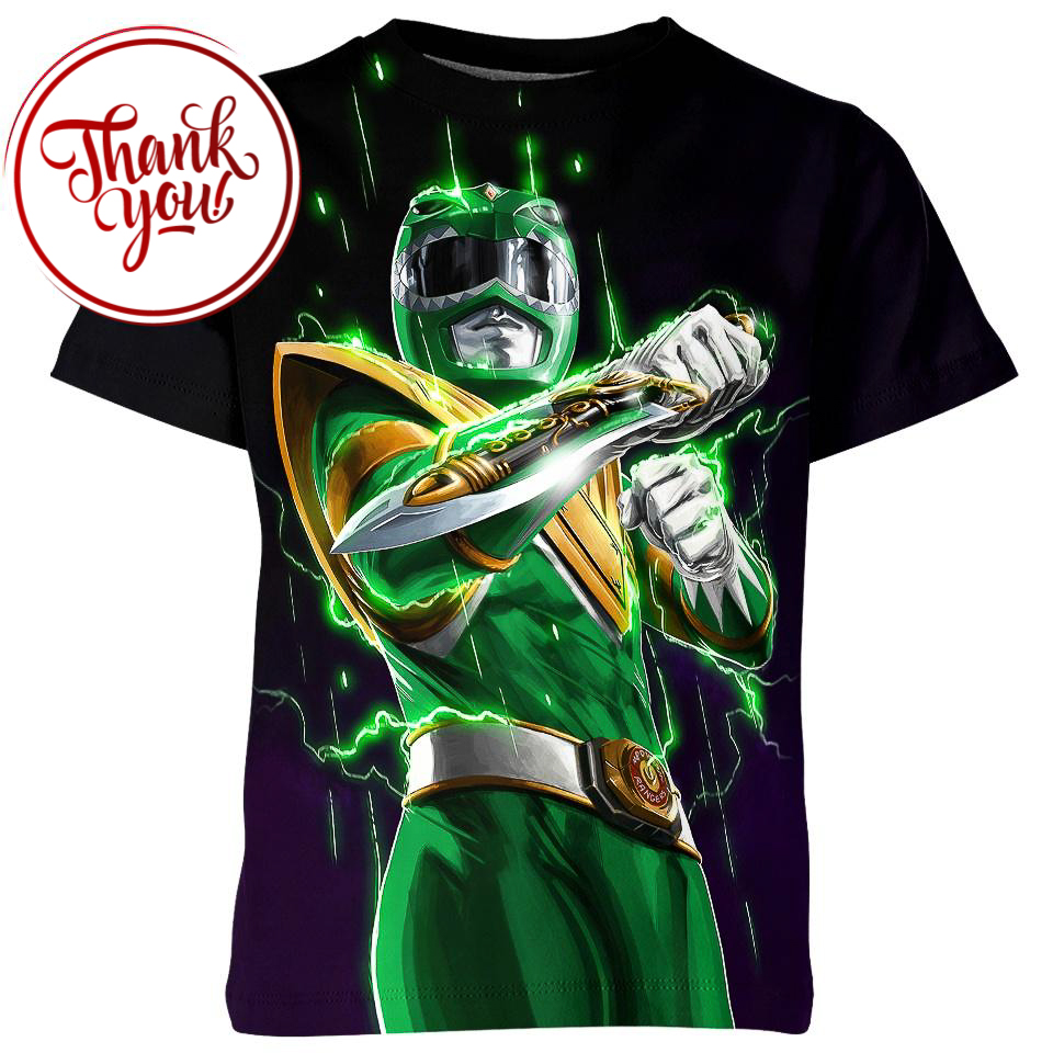 Green Ranger Power Rangers 3D Print Unisex T-Shirt