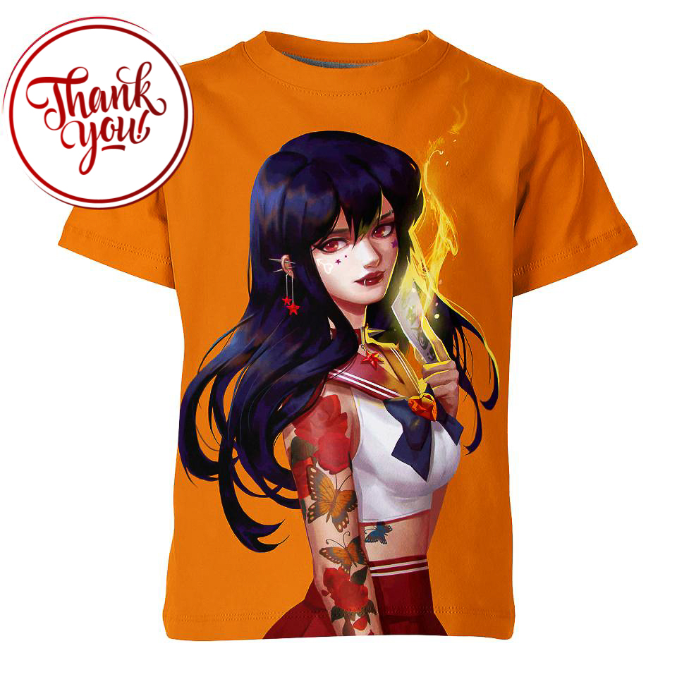 Rei Hino Style - Sailor Moon 3D Print Unisex T-Shirt