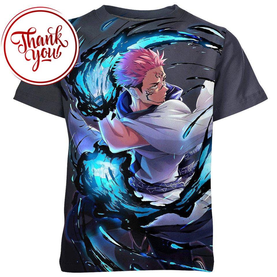 Abilities and Powers of Sukuna 3D Print Unisex T-Shirt