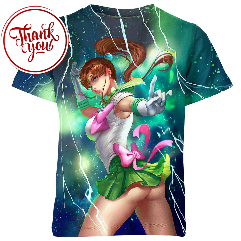 Sailor Jupiter - Sailor Moon 3D Print Unisex T-Shirt