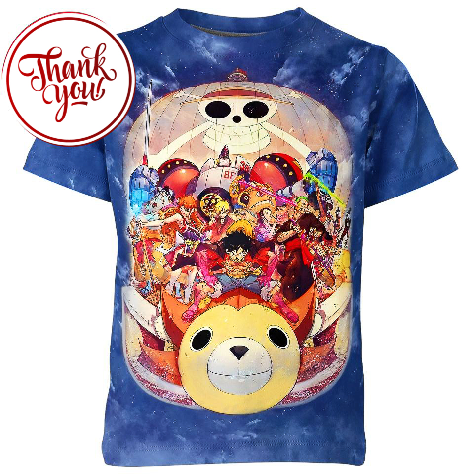 Full Crew One Piece 3D Print Unisex T-Shirt
