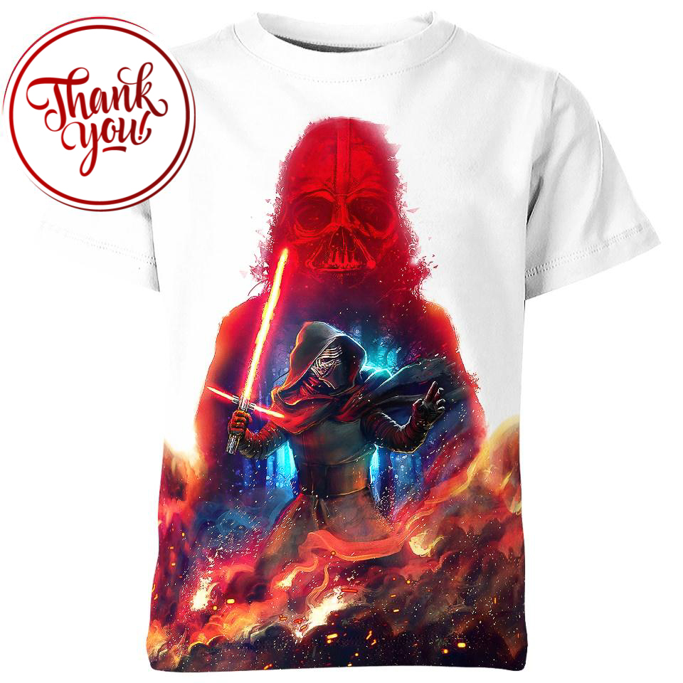 The Force Awakens - Kylo Ren and Darth Vader 3D Print Unisex T-Shirt
