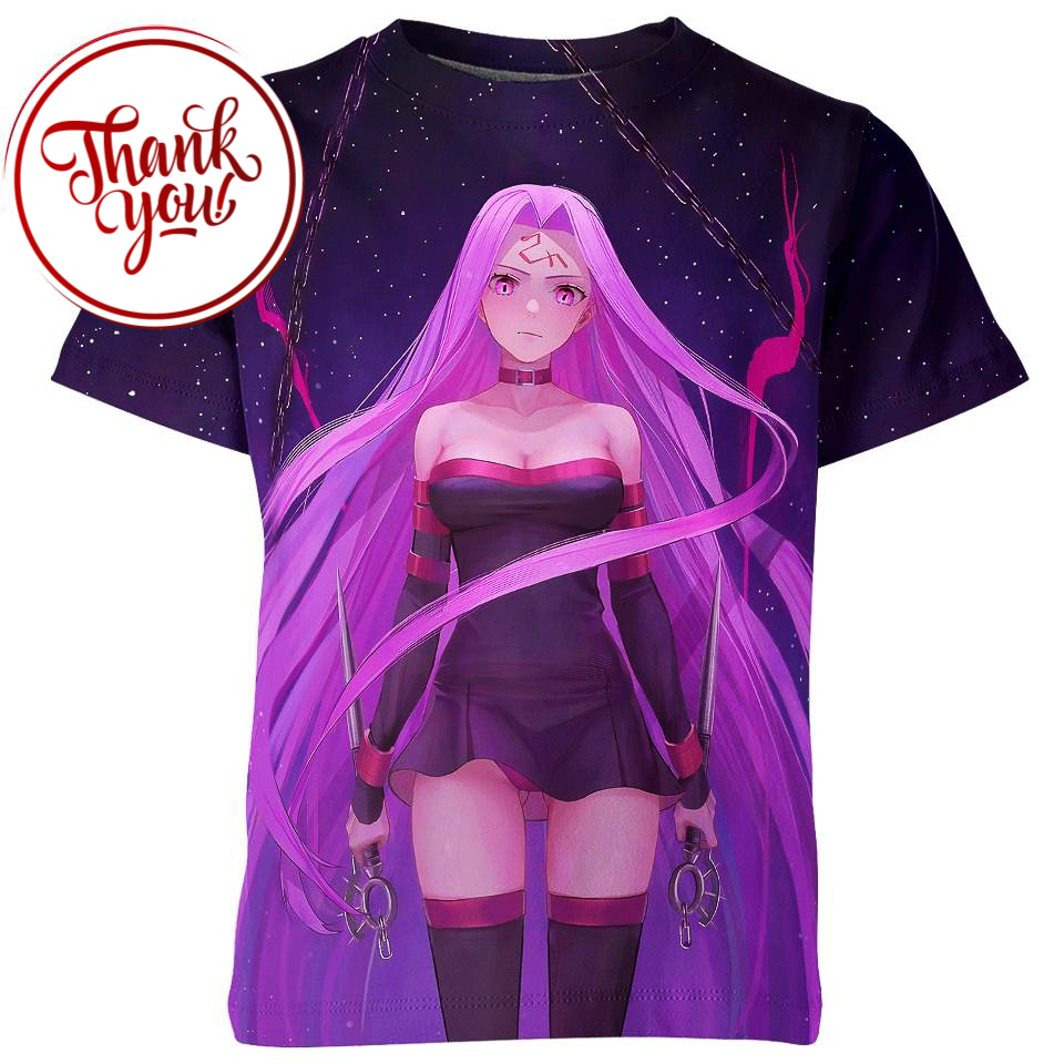 Medusa Rider Fate Anime 3D Print Unisex T-Shirt