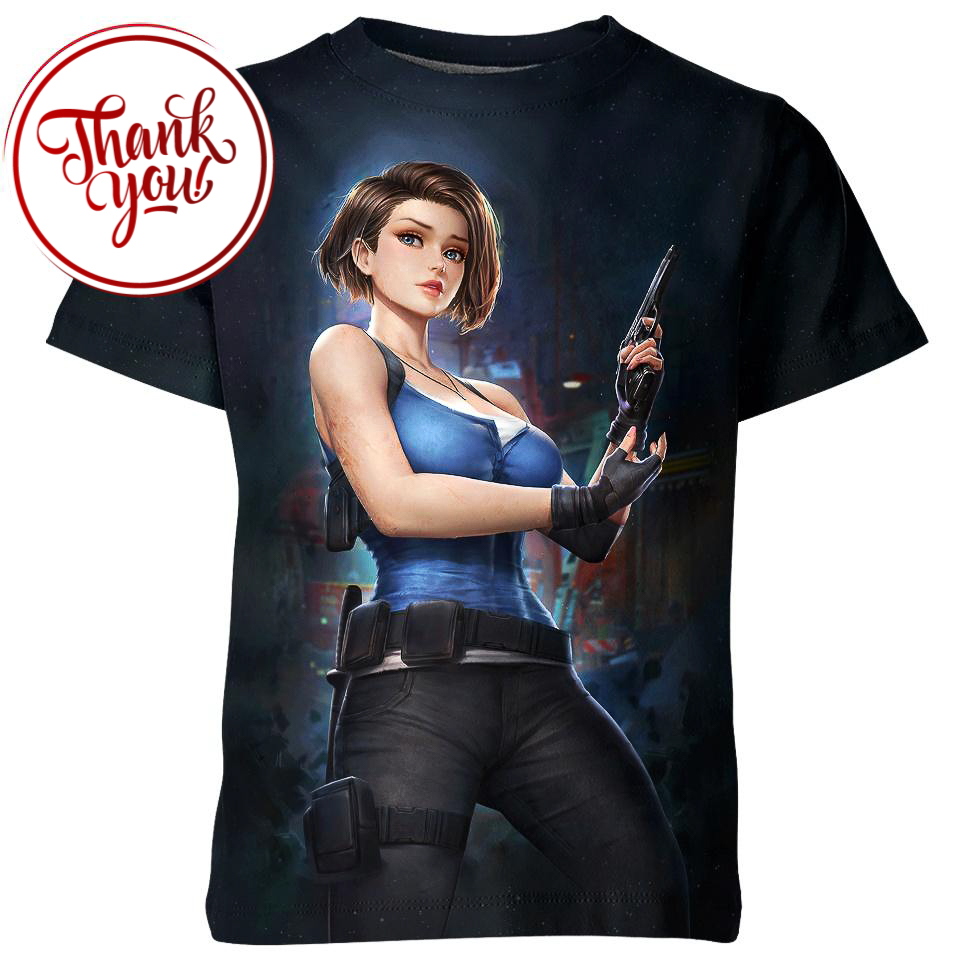 Jill Valentine - Resident Evil 3D Print Unisex T-Shirt