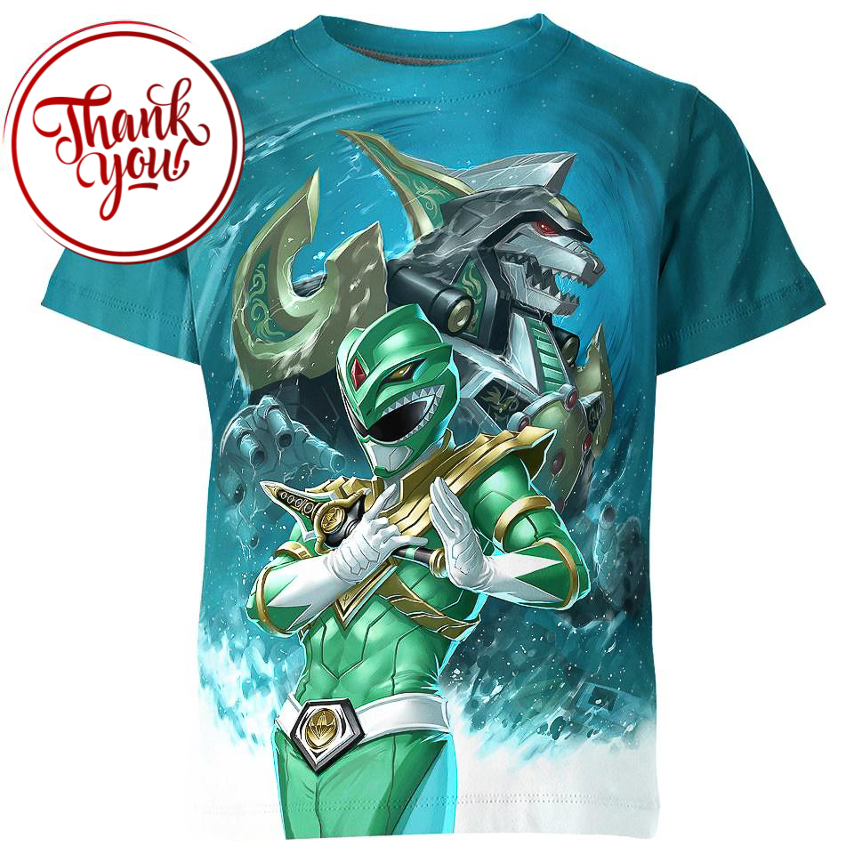 Green Rangers Power Rangers 3D Print Unisex T-Shirt