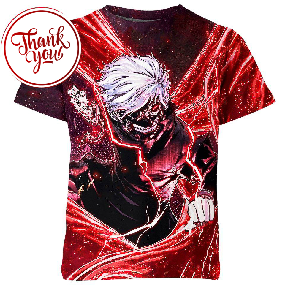 Tokyo Ghoul Ken Kaneki 3D Print Unisex T-Shirt