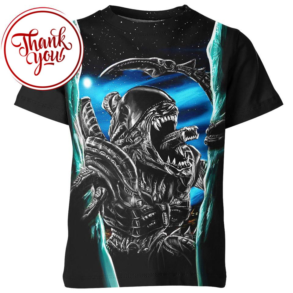 Mouth Alien 3D Print Unisex T-Shirt