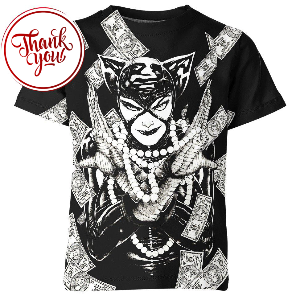 Jackpot Catwoman DC 3D Print Unisex T-Shirt