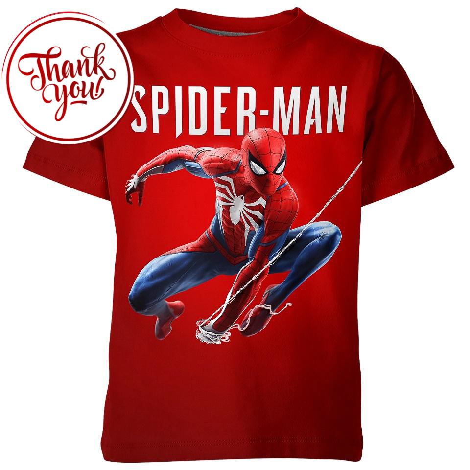Simple Spider Man 3D Print Unisex T-Shirt