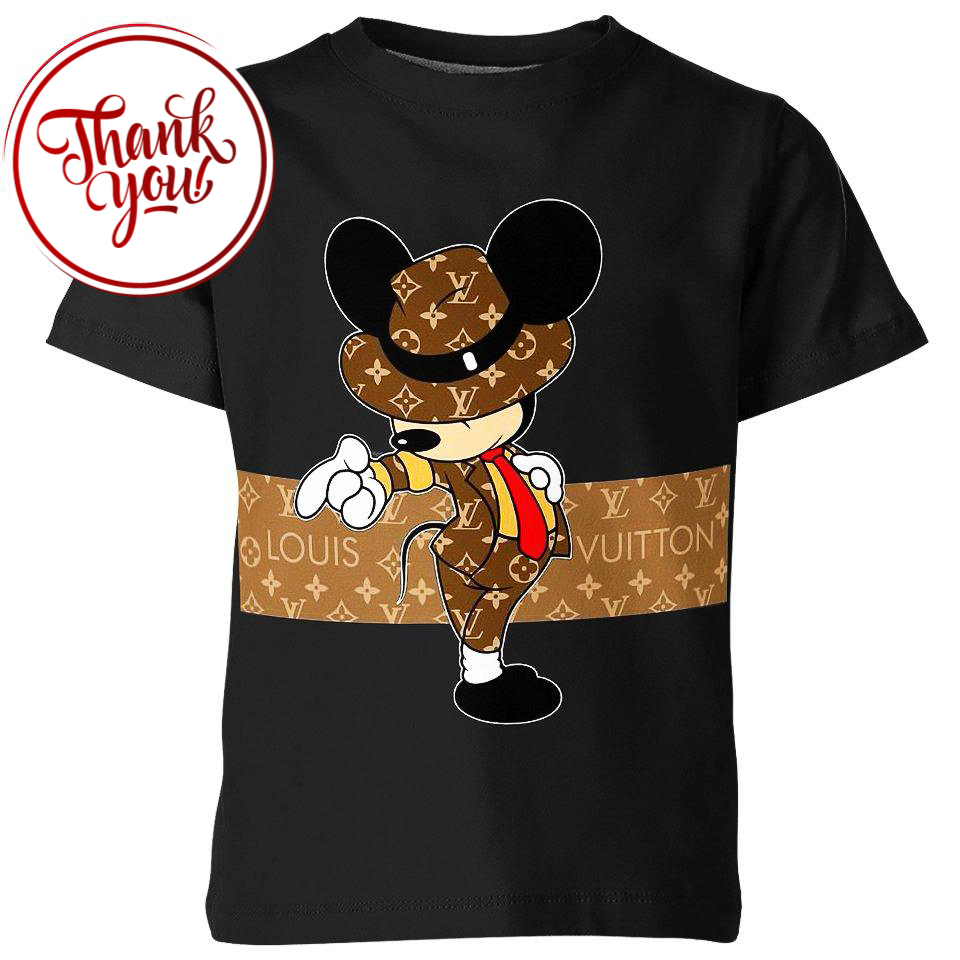 Mickey Mouse Louis Vuitton 3D Print Unisex T-Shirt