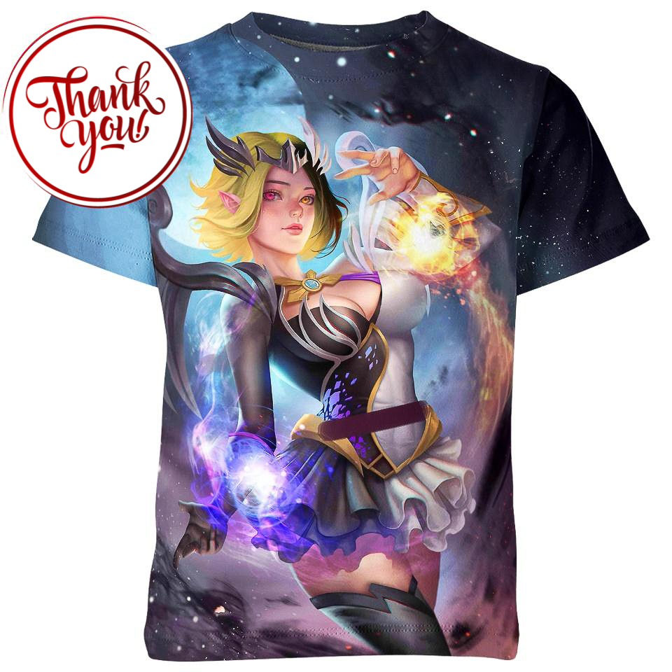 Lunox Mobile Legends Bang Bang Game 3D Print Unisex T-Shirt