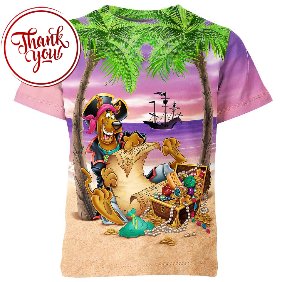 Treasure with Scooby Doo 3D Print Unisex T-Shirt