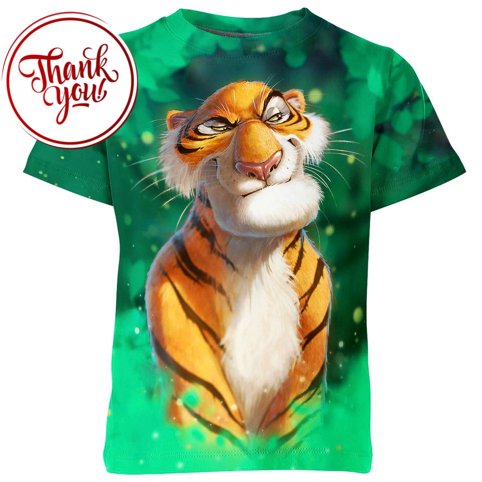 Khan With Suspicious Look - Cartoon 3D Print Unisex T-Shirt