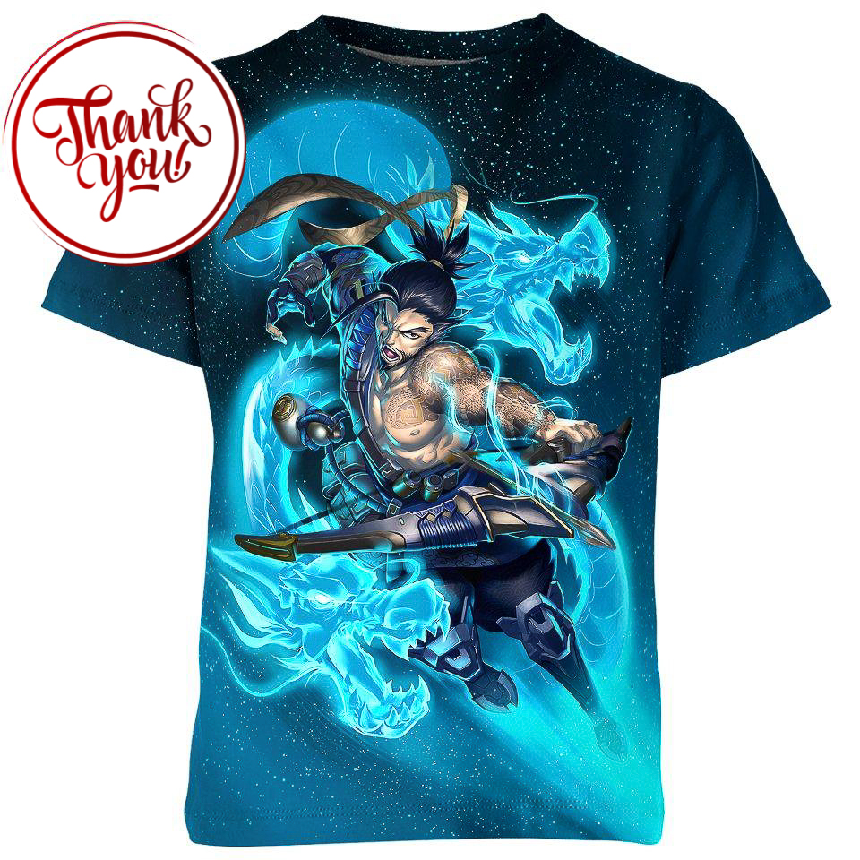 Hanzo Storm Bow Overwatch 3D Print Unisex T-Shirt