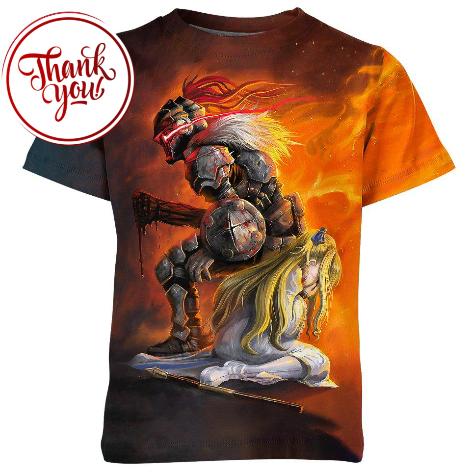 Priestess and Goblin Slayer Anime 3D Print Unisex T-Shirt