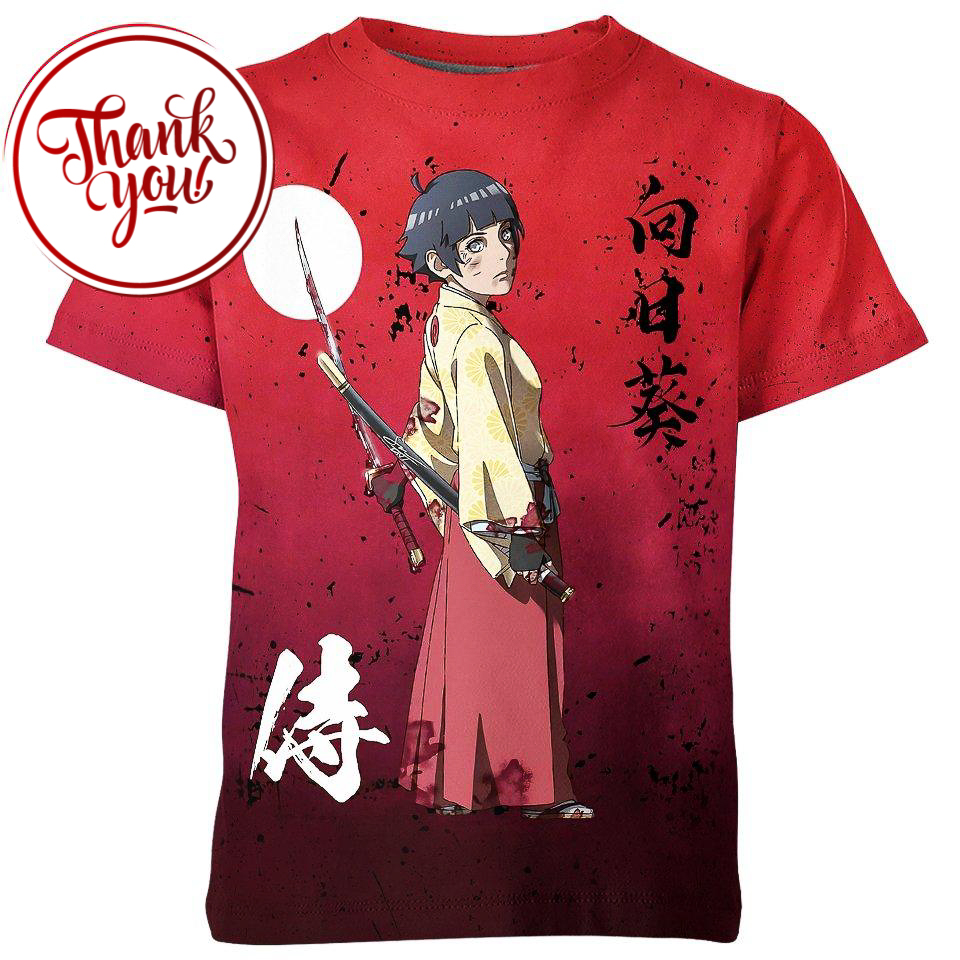 Himawari Uzumaki Naruto 3D Print Unisex T-Shirt