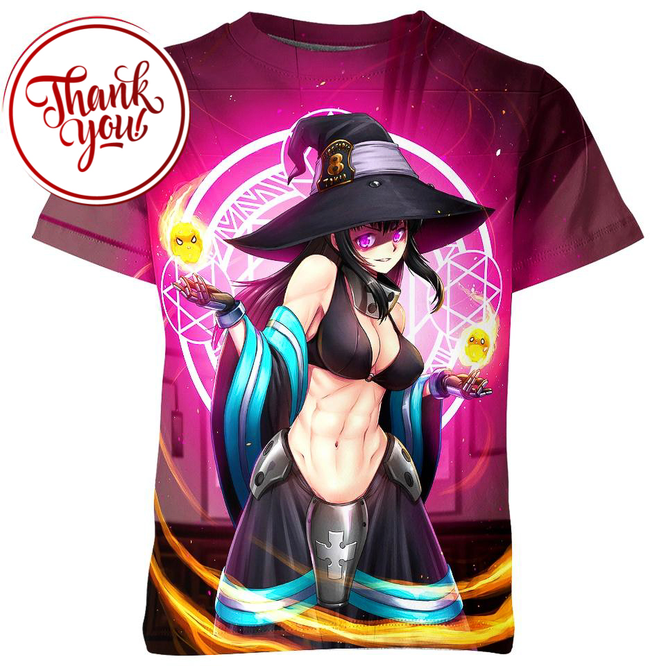 Witch Maki Oze - Fire Force 3D Print Unisex T-Shirt
