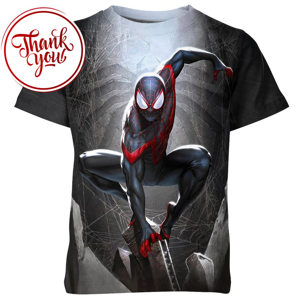 Miles Morales Spider Man 3D Print Unisex T-Shirt