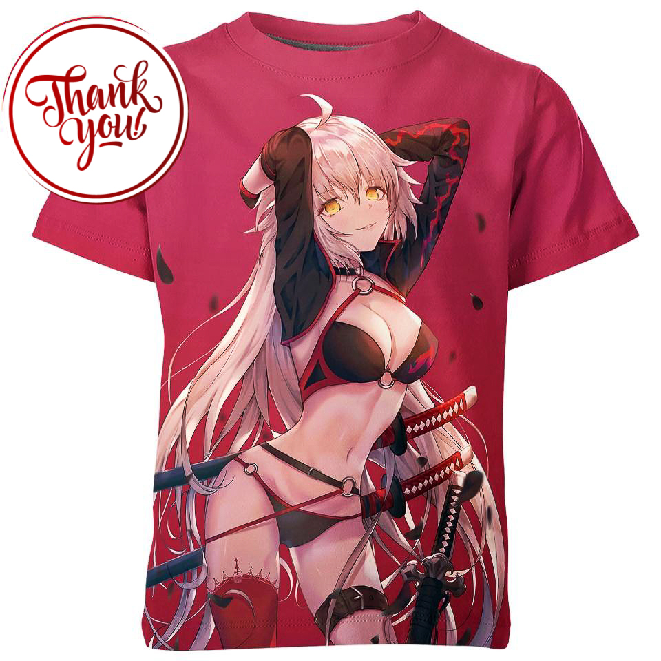 Sexy Holy Maiden Savior Fate Anime 3D Print Unisex T-Shirt
