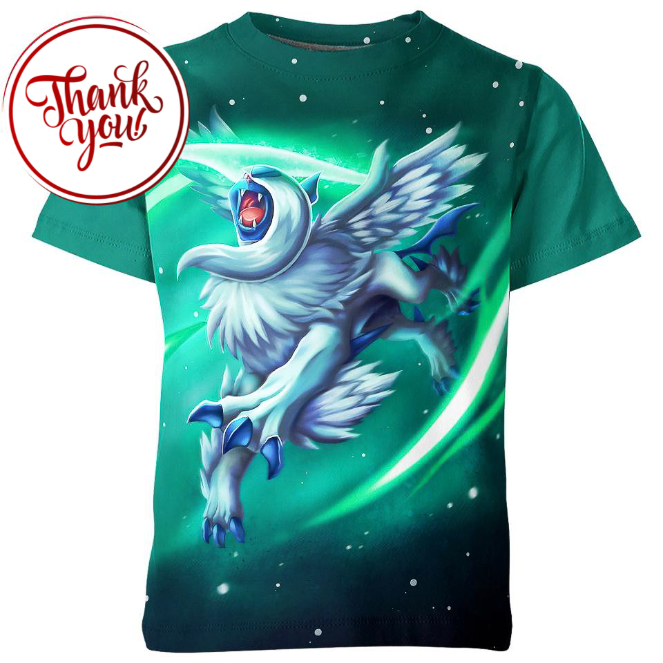 Mega Absol Pokemon 3D Print Unisex T-Shirt