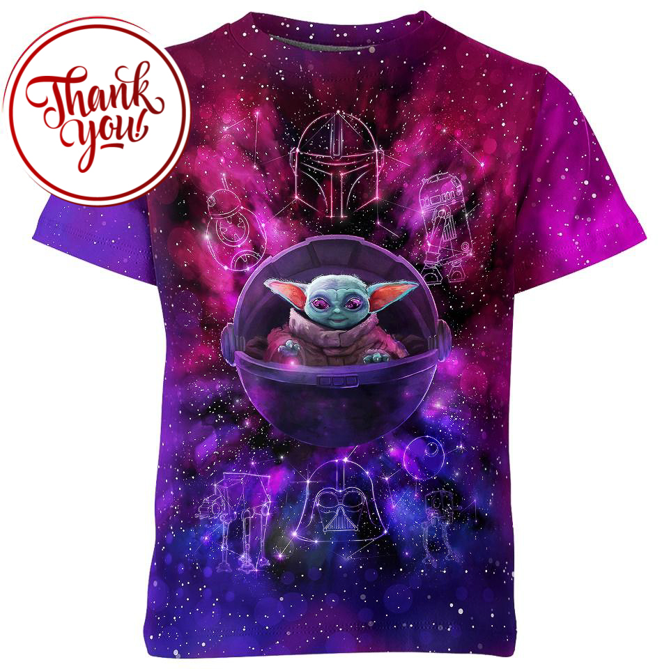 Star Wars Baby Yoda 3D Print Unisex T-Shirt