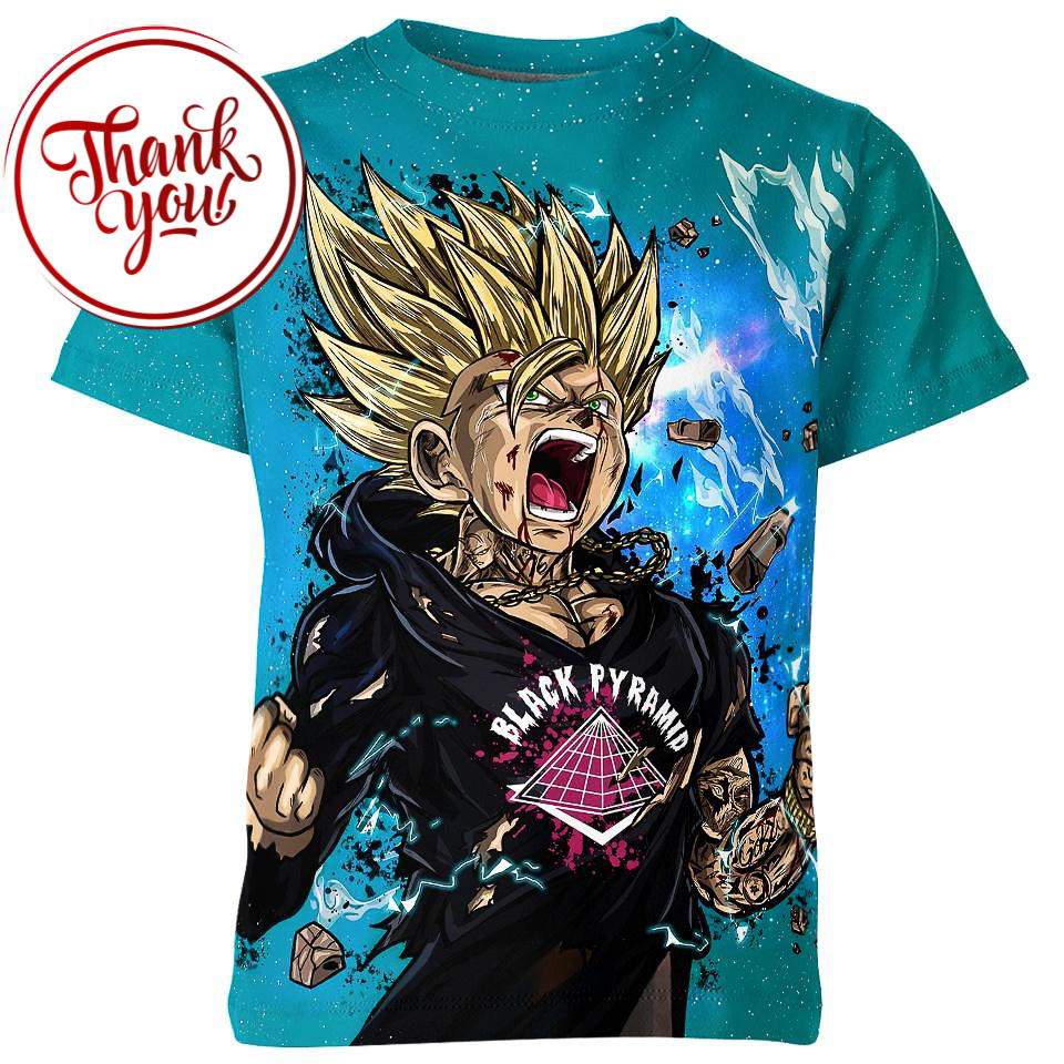 Thug Life Gohan 3D Print Unisex T-Shirt