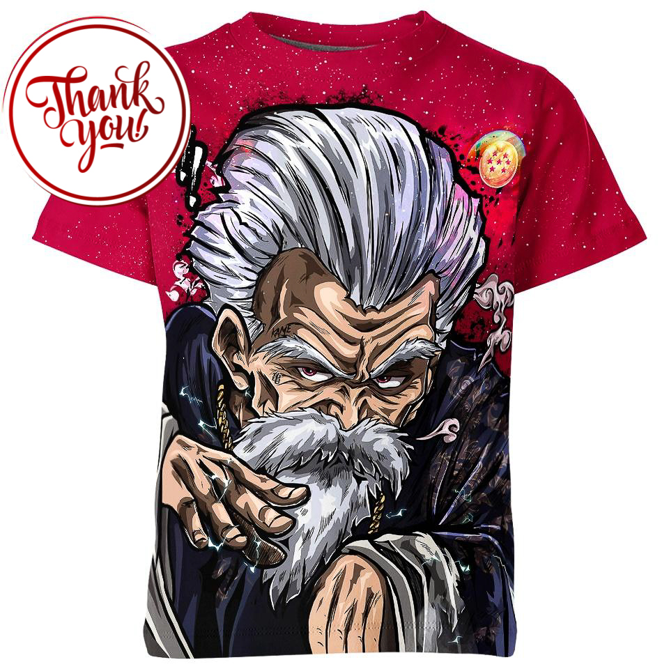 Turtle Hermit Dragon Ball 3D Print Unisex T-Shirt