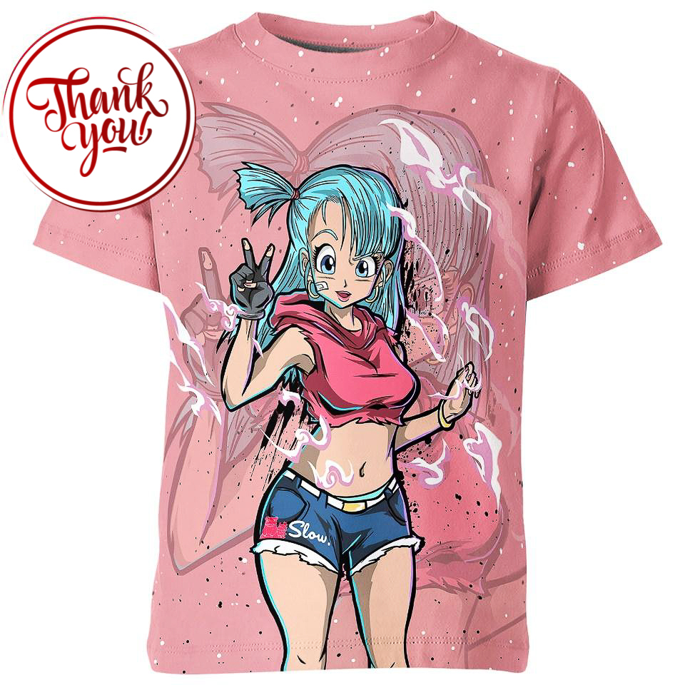 Bulma Croptop Dragon Ball 3D Print Unisex T-Shirt