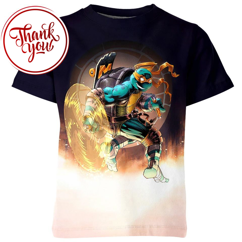 Michelangelo TMNT - Ninja Turtles 3D Print Unisex T-Shirt