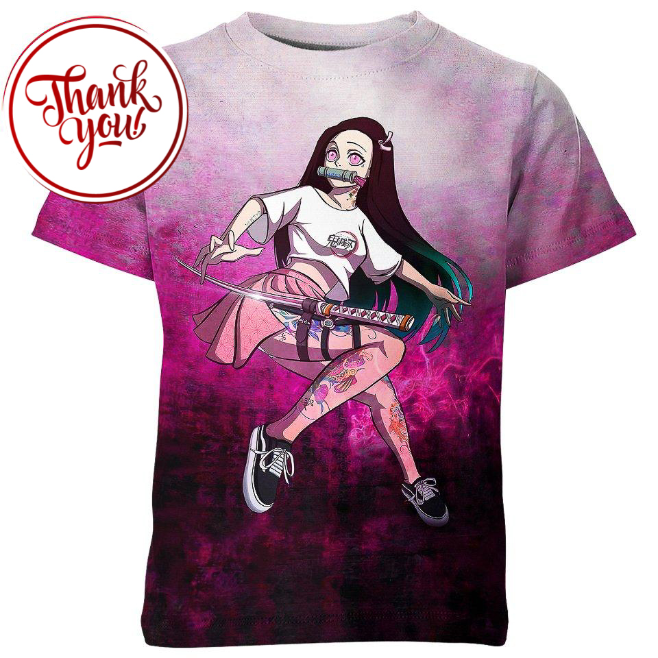 Street Style - Demon Slayer Nezuko 3D Print Unisex T-Shirt