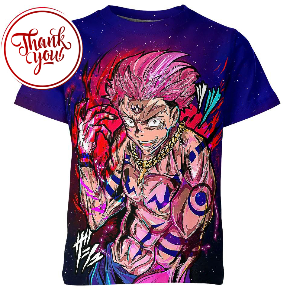 Imaginary Demon Sukuna 3D Print Unisex T-Shirt