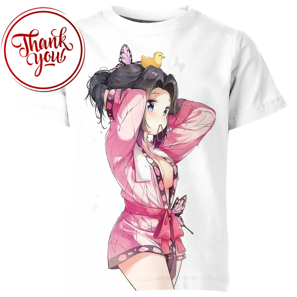Shinobu in Pajamas - Demon Slayer 3D Print Unisex T-Shirt