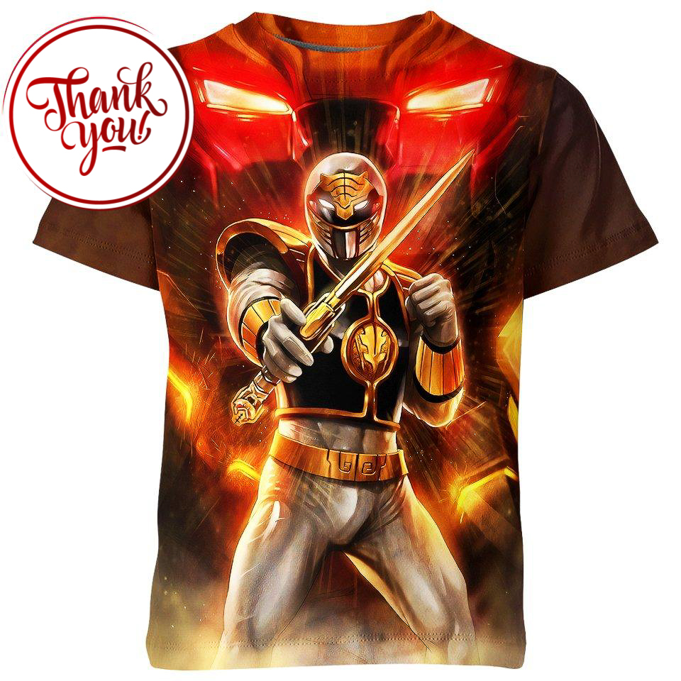 White Ranger Power Rangers 3D Print Unisex T-Shirt